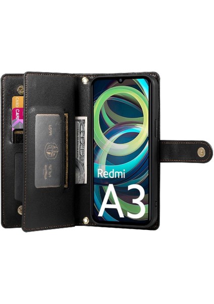Xiaomi Redmi A3 Için Flip Case Çok Fonksiyonlu Standı Iş Crossbody (Yurt Dışından) fırsatları