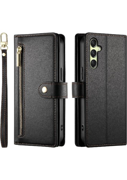 Samsung Galaxy A16 Için Flip Case Standı Crossbody Kayış Iş Cüzdan (Yurt Dışından)