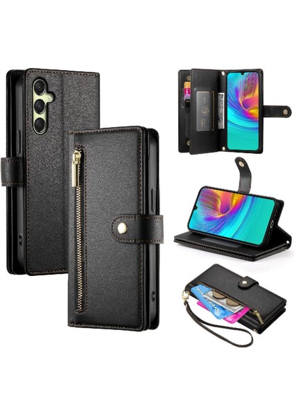 Samsung Galaxy A16 Için Flip Case Standı Crossbody Kayış Iş Cüzdan (Yurt Dışından)