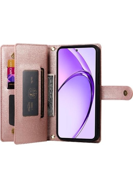 Oppo A3 Pro Cüzdan Standı Çok Fonksiyonlu Iş Crossbody Için Flip Case (Yurt Dışından)