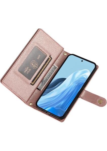 Samsung Galaxy M35 Bilek Kayışı Çok Fonksiyonlu Kart Yuvaları Için Flip Case (Yurt Dışından)