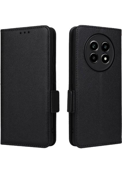 Realme 13 Pro Artı Manyetik Kart Yuvaları Için Flip Case Tutucu Yan Toka Pu (Yurt Dışından)