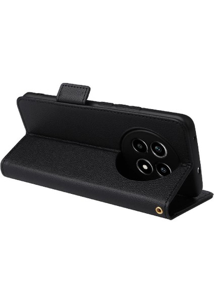 Realme 13 Pro Artı Manyetik Kart Yuvaları Için Flip Case Tutucu Yan Toka Pu (Yurt Dışından)