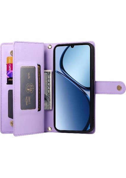 Realme C61 Standı Çok Fonksiyonlu Cüzdan Crossbody Kayışı Için Flip Case (Yurt Dışından) indirimleri
