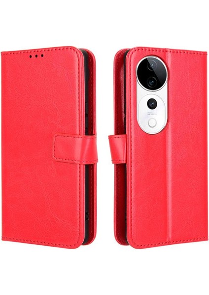 Vıvo S19 Pro 5g Için Kılıf Kapak Çevirin Manyetik Cüzdan Kart Tutucu (Yurt Dışından)