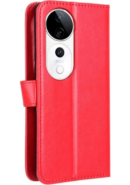 Vıvo S19 Pro 5g Için Kılıf Kapak Çevirin Manyetik Cüzdan Kart Tutucu (Yurt Dışından)