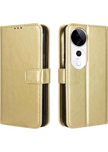 Vıvo S19 Pro 5g Için Kılıf Kapak Çevirin Manyetik Cüzdan Kart Tutucu (Yurt Dışından)
