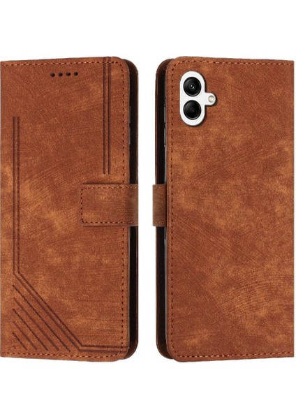 Samsung Galaxy A06 Pu Deri Kart Ekleme Kickstand Için Flip Case (Yurt Dışından)
