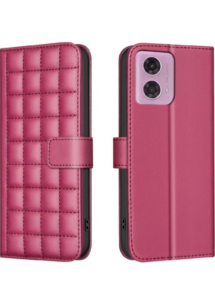 Motorola Moto G24 Pu Deri Kart Yuvaları Tutucu Koruyucu Için Flip Case (Yurt Dışından)