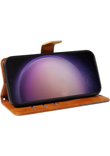 Elmas Dikiş Deri Çanta ile Samsung Galaxy S24 Ultra Için Flip Case (Yurt Dışından) fiyatları