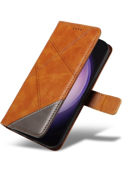 Elmas Dikiş Deri Çanta ile Samsung Galaxy S24 Ultra Için Flip Case (Yurt Dışından) fırsatları
