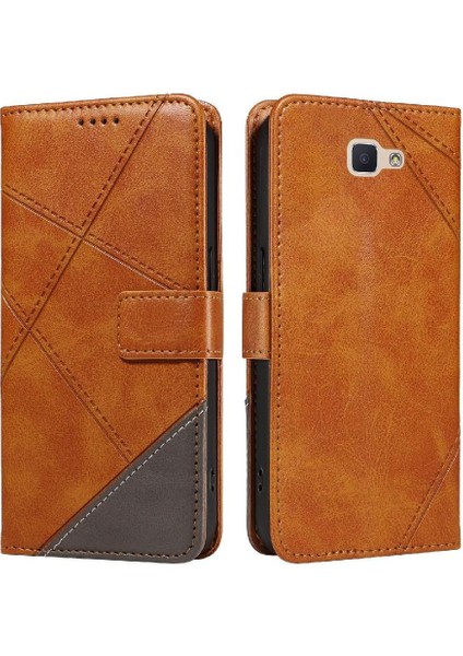 Samsung Galaxy J7 Başbakan Deri Telefon Koruma Kılıfı Için Flip Case ve (Yurt Dışından)
