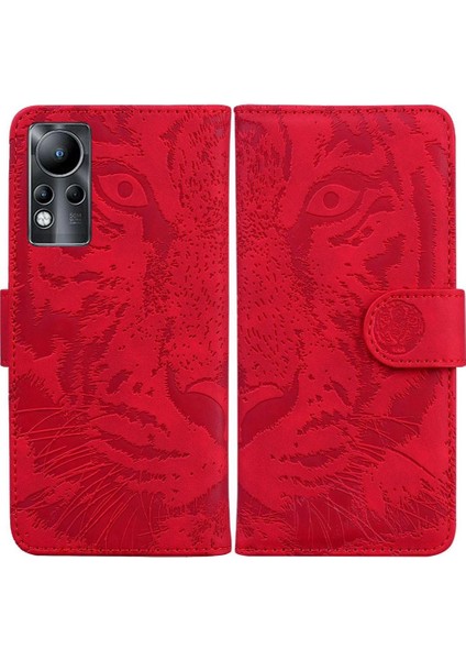 Infinix Not 11 Için Flip Case Deri Cüzdan Kickstand Koruyucu Kabartmalı (Yurt Dışından)