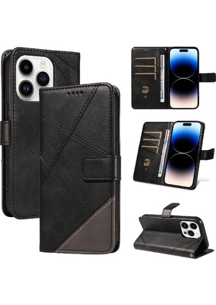 Elmas Telefon ile IPhone 14 Pro Yüksek Kalite ve Kart Yuvası Için Flip Case (Yurt Dışından)
