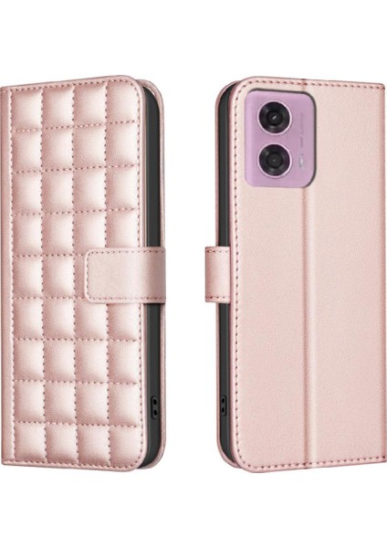 Motorola Moto G24 Pu Deri Kart Yuvaları Tutucu Koruyucu Için Flip Case (Yurt Dışından)