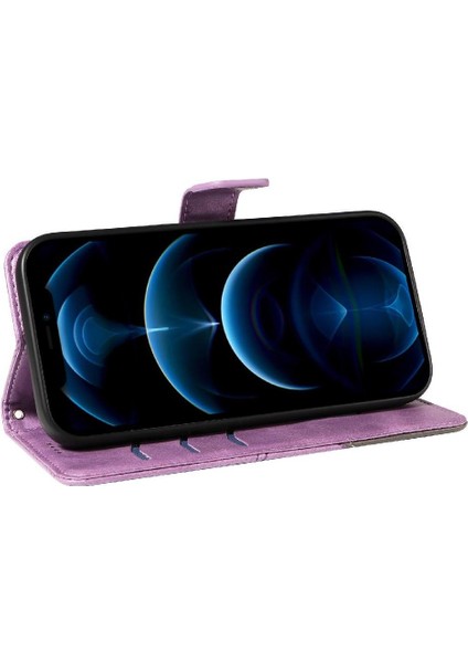 IPhone 12 Için Flip Case Pro Max ve Kart Yuvası Deri Telefon Koruma (Yurt Dışından)