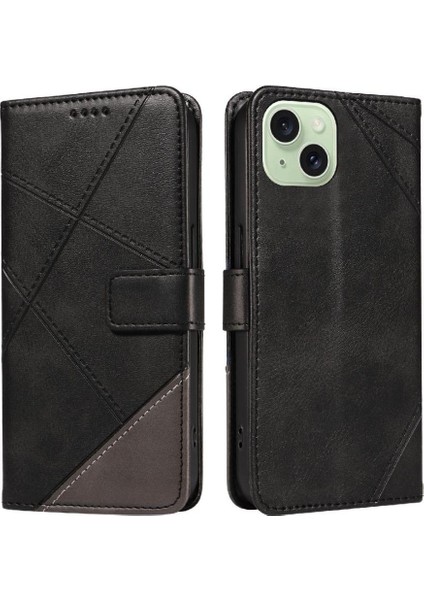 IPhone 15 Için Flip Case Artı Elmas Dikiş ve Kart ile Yüksek Kaliteli (Yurt Dışından) fiyatları