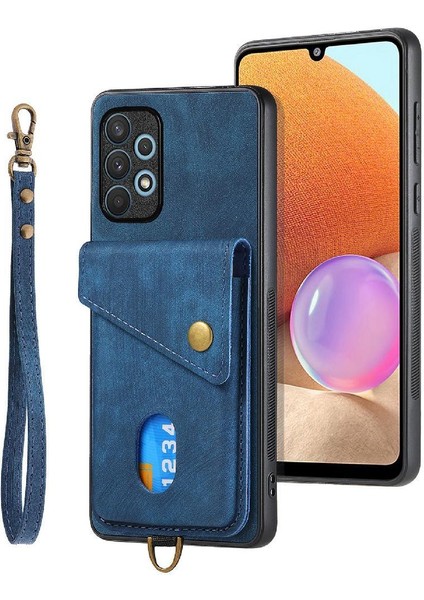Samsung Galaxy A32 4g Çok Fonksiyonlu Premium Deri Kart Yuvası (Yurt Dışından) modelleri