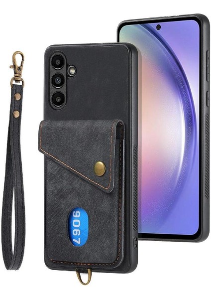 Samsung Galaxy A54 5g Premium Deri Kart Yuvası Manyetik Kapatma (Yurt Dışından) modelleri