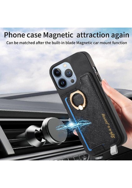 IPhone 15 Için Kılıf Pro Max Magsafe Uyumlu Cüzdan Yüzük Standı Tutucu (Yurt Dışından) fırsatları