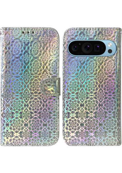 Google Piksel 9 Pro Xl Için Kılıf Cüzdan Kılıf Glitter Renkli Standı Tutucu (Yurt Dışından)