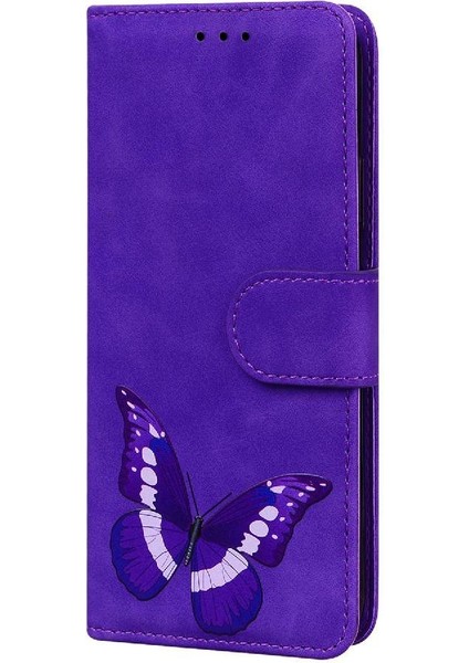 Google Piksel 9 Pro Xl Kelebek Renk Baskılı Flip Folio Kapak Için Kılıf (Yurt Dışından)