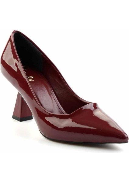 Bordo Rugan Kadın Klasik Topuklu Ayakkabı K01231400008 modelleri