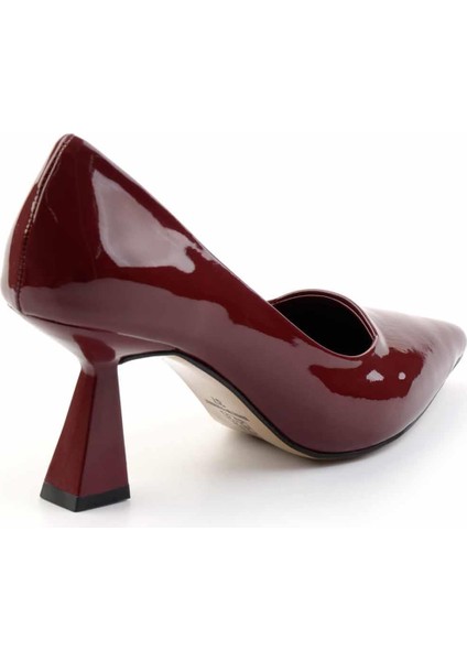 Bordo Rugan Kadın Klasik Topuklu Ayakkabı K01231400008 fırsatları