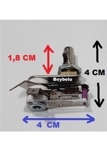 Vidalı Semaver Termostadı 10A (Mil Boyu : 14 Mm)