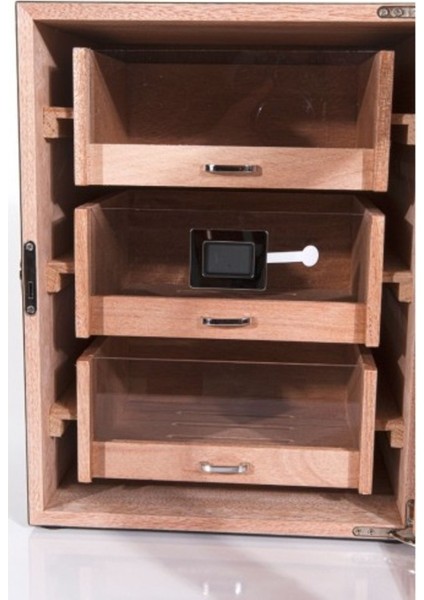 2025 Model Üç Çekmeceli Humidor - Karbon Gri fiyatları