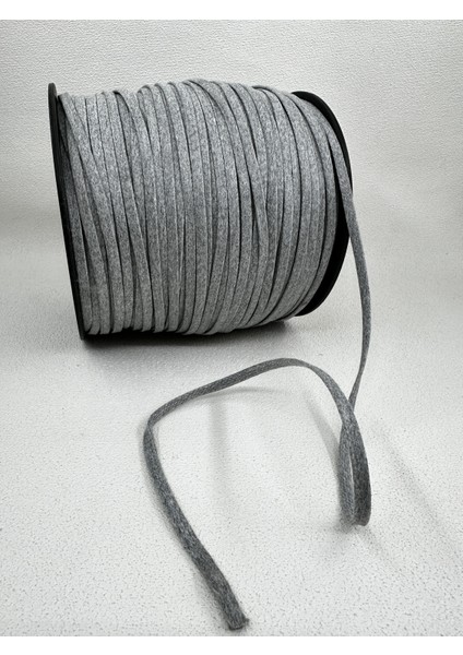 5 mm Mumlu Kordon-Gri-5 Metre