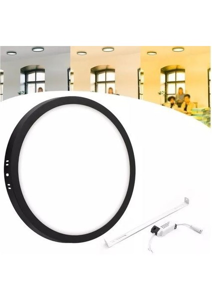 18 Watt Yuvarlak Metal Kasa 6500 Kelvin Ultra Kaliteli Sıva Üstü LED Tavan Armatürü, Sıva Üstü Panel fiyatları