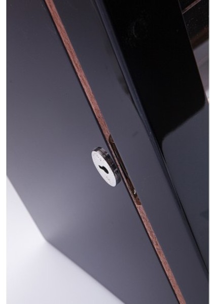 2024 Model Üç Çekmeceli Humidor - Siyah Lake