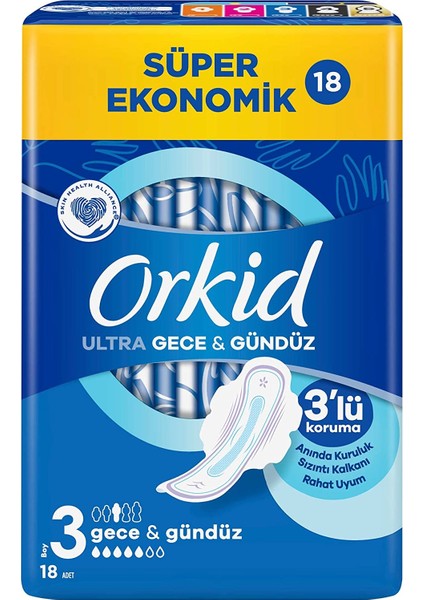 Hijyenik Ped Ultra Extra Koruma Gece & Gündüz Süper Ekonomik Paket 18'li x 3 Paket fiyatları