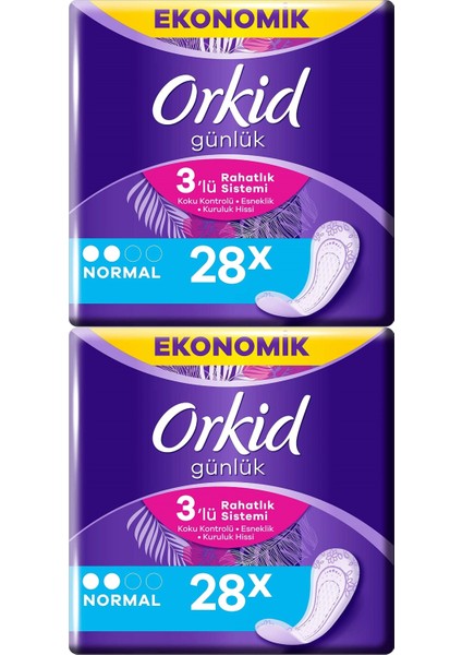 Günlük Ped Günlük Koruma Normal 28'li x 2 Paket