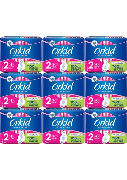 Hijyenik Ped Ultra Extra Koruma Uzun 7'li x 9 Paket