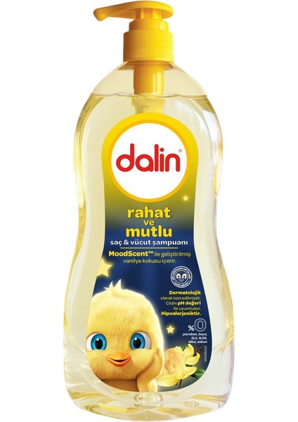 Bebek Saç ve Vücut Şampuanı 700ML Rahat ve Mutlu Pompalı (12 Li Set)