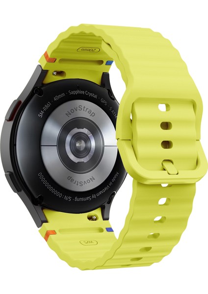Samsung Galaxy Watch 7 Fe 6 5 4 40 44 Classic 42 43 45 46 mm ile Uyumlu Kordon Wavy Silikon modelleri