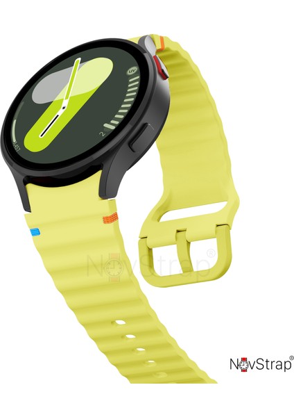 Samsung Galaxy Watch 7 Fe 6 5 4 40 44 Classic 42 43 45 46 mm ile Uyumlu Kordon Wavy Silikon indirimleri
