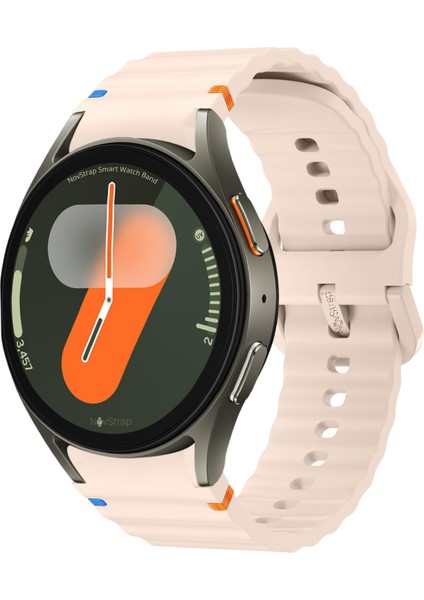 Samsung Galaxy Watch 7 Fe 6 5 4 40 44 Classic 42 43 45 46 mm ile Uyumlu Kordon Wavy Silikon