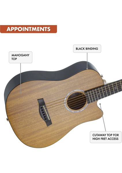 Traveler Rmmg Redlands Mini Akustik Gitar fırsatları