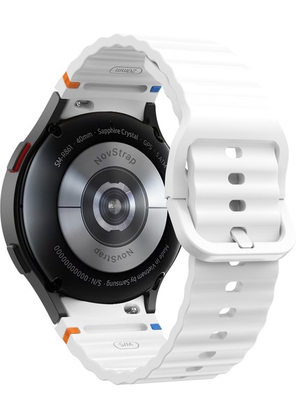 Samsung Galaxy Watch 7 Fe 6 5 4 40 44 Classic 42 43 45 46 mm ile Uyumlu Kordon Wavy Silikon modelleri
