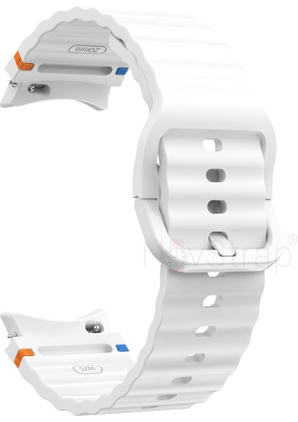 Samsung Galaxy Watch 7 Fe 6 5 4 40 44 Classic 42 43 45 46 mm ile Uyumlu Kordon Wavy Silikon fırsatları