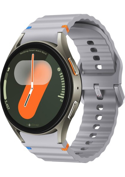 Samsung Galaxy Watch 7 Fe 6 5 4 40 44 Classic 42 43 45 46 mm ile Uyumlu Kordon Wavy Silikon