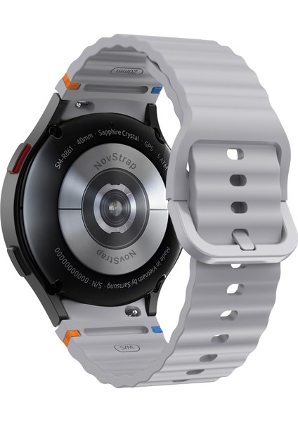 Samsung Galaxy Watch 7 Fe 6 5 4 40 44 Classic 42 43 45 46 mm ile Uyumlu Kordon Wavy Silikon modelleri