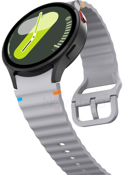 Samsung Galaxy Watch 7 Fe 6 5 4 40 44 Classic 42 43 45 46 mm ile Uyumlu Kordon Wavy Silikon indirimleri