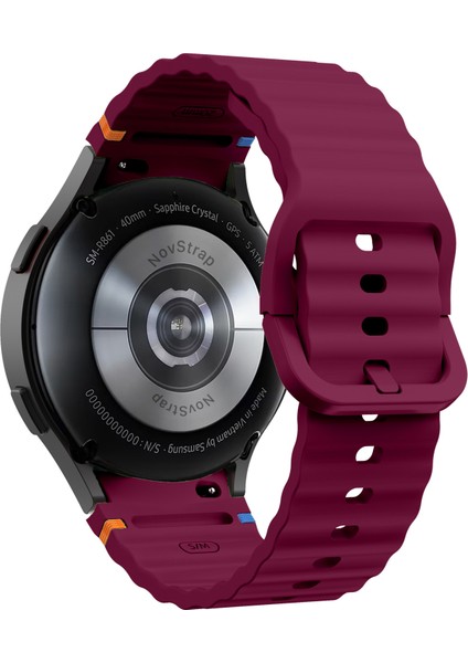 Samsung Galaxy Watch 7 Fe 6 5 4 40 44 Classic 42 43 45 46 mm ile Uyumlu Kordon Wavy Silikon modelleri