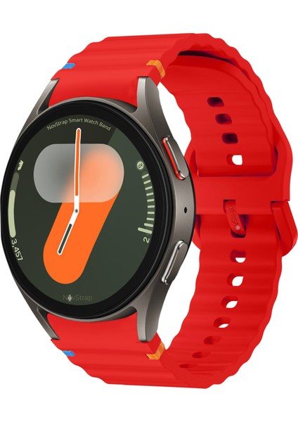 Samsung Galaxy Watch 7 Fe 6 5 4 40 44 Classic 42 43 45 46 mm ile Uyumlu Kordon Wavy Silikon