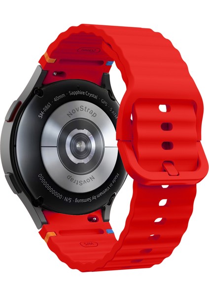 Samsung Galaxy Watch 7 Fe 6 5 4 40 44 Classic 42 43 45 46 mm ile Uyumlu Kordon Wavy Silikon modelleri
