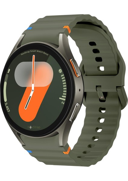 Samsung Galaxy Watch 7 Fe 6 5 4 40 44 Classic 42 43 45 46 mm ile Uyumlu Kordon Wavy Silikon
